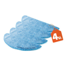 BAKUUM Pack de 4 serpillères pour Cecotec Conga 2290 Ultra. Accessoires plus longue durée et nettoyage efficace. Exclusif pour C