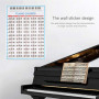Affiche d'accords de piano et accords de piano pour l'enseignement de la musique