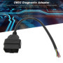 Câble ABS 16Pin OBD2, Adaptateur de Prise OBD2 16Pin Connecteur de Câble Mâle Raccord D'outil de Diagnostic pour ELM327 Extensio