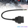 Câble ABS 16Pin OBD2, Adaptateur de Prise OBD2 16Pin Connecteur de Câble Mâle Raccord D'outil de Diagnostic pour ELM327 Extensio