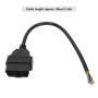 Câble ABS 16Pin OBD2, Adaptateur de Prise OBD2 16Pin Connecteur de Câble Mâle Raccord D'outil de Diagnostic pour ELM327 Extensio