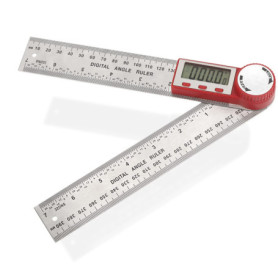 Numérique Angle Finder Double échelle 360 Degrés rapporteur d'angle numérique 200mm Règle Rapporteur d'Angle Numérique avec LCD 