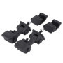 Loquet de Capot, 2 Ensembles de loquets de sécurité de loquet de Capot de Voiture et Supports pour TJ 1997-2006 55176636AD 55395