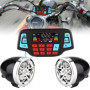 Haut-parleurs de Moto de Moto Bluetooth étanche, Support de Guidon BT Lecteur MP3 Audio stéréo Haut-Parleur système d'amplificat