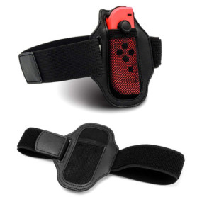 Nicoone Lot de 2 Sangles Élastiques Réglables, Courroie de Jambe pour Nintendo Switch Joy-con Ring Fit Jeu d'aventure Game pour 
