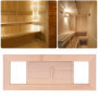 Évent d'aération de Sauna en Bois réglable équipement de Salle de Sauna Panneau de Ventilation Stores Grille Sauna évent pour ha