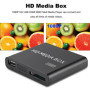 Mini Lecteur multimédia Full HD, boîtier de Lecteur vidéo multimédia HDMI 110-240V 1080P - MKV/RM- Lecteurs USB HDD et Cartes SD