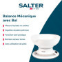 Salter 800 WHBKDR Balance de Cuisine Mécanique avec Bol Bec Verseur, Balance avec Cadran Rotatif Analogique, Ajouter & Peser, Ca