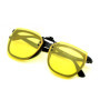 CREYESTAL Clip Lunettes Conduite de Nuit Polarisées, Anti-Eblouissement et Ultra léger, Surlunettes Verres Jaunes, Homme, Femme,
