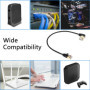 SinLoon Câble Ethernet RJ45 Cat8, mâle vers mâle, câble réseau Cat8 haut débit, 40 Gbit/s, 2000 MHz, cordon de raccordement SFTP