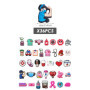 ZGDEIWGF Lot de 36 Accessoires pour Chaussures Médicales, Clips, Épingles, Broches d'Insigne, Pendentifs - Taille Unique, Polych