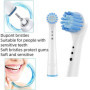 Brossette de Rechange Compatible pour Braun Oral b Têtes Brossettes de Rechange Têtes Brosse Embout Precision Floss Cross Action