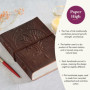 Paper High Commerce équitable Journal en Cuir avec Conception de L'arbre de Vie