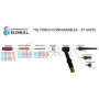 ELCAN Consommables et accessoires professionnels pour torche de soudage TIG série WP 17 18 26 avec buses en céramique, buses, co