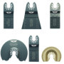 6 x TopsTools FAKA6 Fast Fit Mix Lames pour Dewalt, Stanley, Black et Decker, Bosch, Fein Multimaster, Multitalent, Makita, Milw