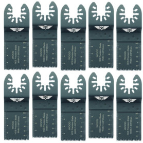 10 x 35 mm TopsTools FA35J_10 Lames de coupe à bois grossier à ajustement rapide compatibles avec Dewalt Stanley Black et Decker