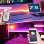 WEILY 10M Ruban LED Bleutooth,Bande LED 5050 RGB Contrôlé par APP du Smartphone, Synchroniser avec Rythme de Musique de Minuteri