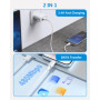 Cable iPhone 1M+2M/Lot de 2, [Certifié MFi] Cable iphone USB 2M Câble Lightning Fil Chargeur iphone Cable Charge Rapide Cordon p