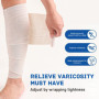 6 Pièces Bandage Compression Élastique Fermeture Velcro Sans Latex Lavable And Réutilisable Pour Avec Crochets Rouleaux De Bande
