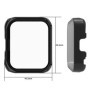 Msiall [2 pièces] Noir Transparent avec Film de Protection d'écran en Verre trempé pour Amazfit bip 5, étui PC de dureté 9H, Par