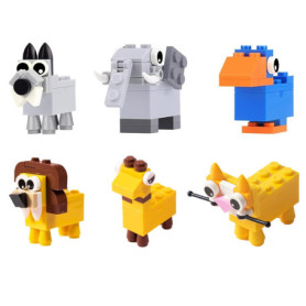 aeathu 6 Piècestaille Crayon avec Reservoir, Blocs de Construction les Taille Crayon Pencil Sharpener Goodies Anniversaire Enfan