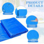 DTYGUIXE Tapis de Sol pour Piscine Tapis de Sol et de Protection Bleu pour Piscine Protecteur Fond de Piscine Tapis de Piscine G
