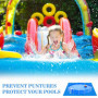 DTYGUIXE Tapis de Sol pour Piscine Tapis de Sol et de Protection Bleu pour Piscine Protecteur Fond de Piscine Tapis de Piscine G