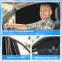 FuxFuis 4PCS Pare Soleil Voiture Magnétique, Protection Solaire Voiture Pare-Soleils Auto Cache Soleil Voiture Par Soleil Vitre 