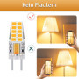 Bonlux 3-PCS 3W 12V G6.35 LED Ampoule Culot T3 / T4 / T5 G6.35 / GY6.35 Base Blanc chaud 3000K Remplacement de 30W Ampoule Halog