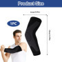 Horktrust Manchon de compression bras - taille L Outdoor Sport coudière protecteur - noir unité individuelle. Protecteur de coud