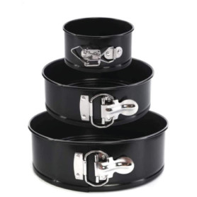 ProjectFont Moule à gâteau avec fermeture éclair pour gâteaux - 3 tailles (23 cm - 18 cm - 11 cm) - Moule à gâteaux antiadhésif 