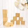 BUENTYA 12 PCS Blocs de Sculpture en Tilleul Naturel Blocs de Bois Brut Carré Cube en Bois Bricolage Lisse et Légèr Loisirs Créa