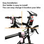 Mise à Niveau du Porte-vélos 2 Porte-Bouteilles 360 degrés Rotation Rotation Rapide Anti-dérapant Tasse Porte-Boisson pour Pouss