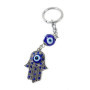 Nazareth Store Porte-clés mauvais œil Hamsa Fatima Protection des mains Charme Porte-clés Bonne chance Amulette