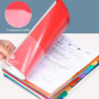 Delamiya Porte-documents A4, portable, avec 12 compartiments, en plastique polypropylène, avec élastique, étanche, pour l'école,