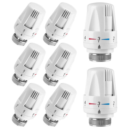 Robinet Thermostatique Radiateur Thermostat Tête: Mitening 8 Pièces Tête Thermostatique Radiateur, Thermostat Radiateur, Robinet