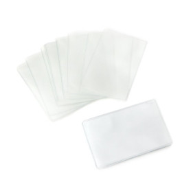 SimpleLife Protecteurs de Carte en Plastique Transparent Doux de 20 pièces, protège-Cartes et Porte-Cartes de crédit pour Cartes