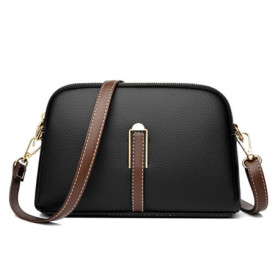Sac à main 1 pièce en cuir PU, sac à bandoulière pour femme, sac à bandoulière avec fermeture éclair, sac réglable, adapté pour 