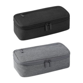 Trousse À Crayons 2 Pièces, Trousse À Crayons Simple De Couleur Unie, Trousse À Crayons De Grande Capacité, Sacs De Rangement Mu