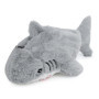 1 Pièce Trousse À Crayons Requin Gris, Jolie Trousse À Crayons Requin Avec Fermeture Éclair, Sac De Papeterie En Peluche, Grand 