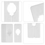 Lot de 12 séparateurs de penderie, séparateurs de cintres, accessoires de vêtements assortis, séparateurs d'étagères blanches, s