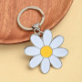 Morceaux De Clés De Marguerite, Chaîne De Clés De Fleurs Créative, Pendentif Clé en Métal, Ornementation Suspendue De Poche, Acc