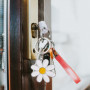Morceaux De Clés De Marguerite, Chaîne De Clés De Fleurs Créative, Pendentif Clé en Métal, Ornementation Suspendue De Poche, Acc
