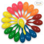 GuassLee 24pcs Neon Maracas Shakers Mini 6 Couleurs bruiteurs pour Le Mexicain Cinco de Mayo Fiesta décoration de la pièce ou de