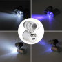 Aussel 60X Mini poche éclairante Jewelers Loupe Loupe Microscope réglable avec UV Détecteur de fluorescence et LED White Lights