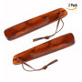 OFKPO 2 Pièces Chausse-pieds Bois, Corne de Chaussure en Bois, Durable, Poids Robuste et Confortable avec Corde en Cuir Antidéra