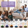 Minuteur sablier 6 Couleurs,Sablier Colore kit,Sablier pour Enfant1/3/5/10/25/30 Minutes,Convient pour étudier, se brosser Les D