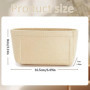 YUBBYSTU Organiseur de sac fourre-tout, organiseur de sac à main en feutre, organiseur de sac fourre-tout pliable, sac à main mu