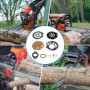 Membrane et Joints Kit pour STIHL 08S 070 090 TS350 TS360, AUMEL Kit de Réparation de Carburateur Zama RB42 Accessoire Compatibl