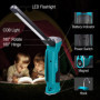 KLARUS Lampe de travail LED 550 lumens rechargeable, rotation à 180 ° + pliable à 180 °, 7 modes Lampe de poche LED pour réparat